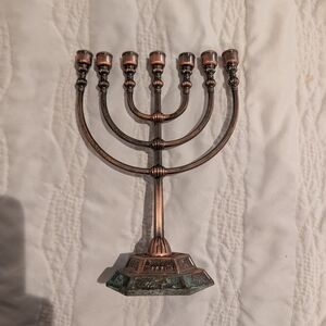 Elegant Bronze Menorah